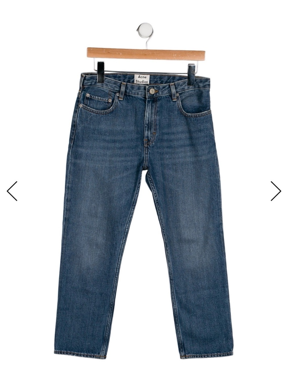 Acne Studios women’s Blue Straight-Leg Jeans